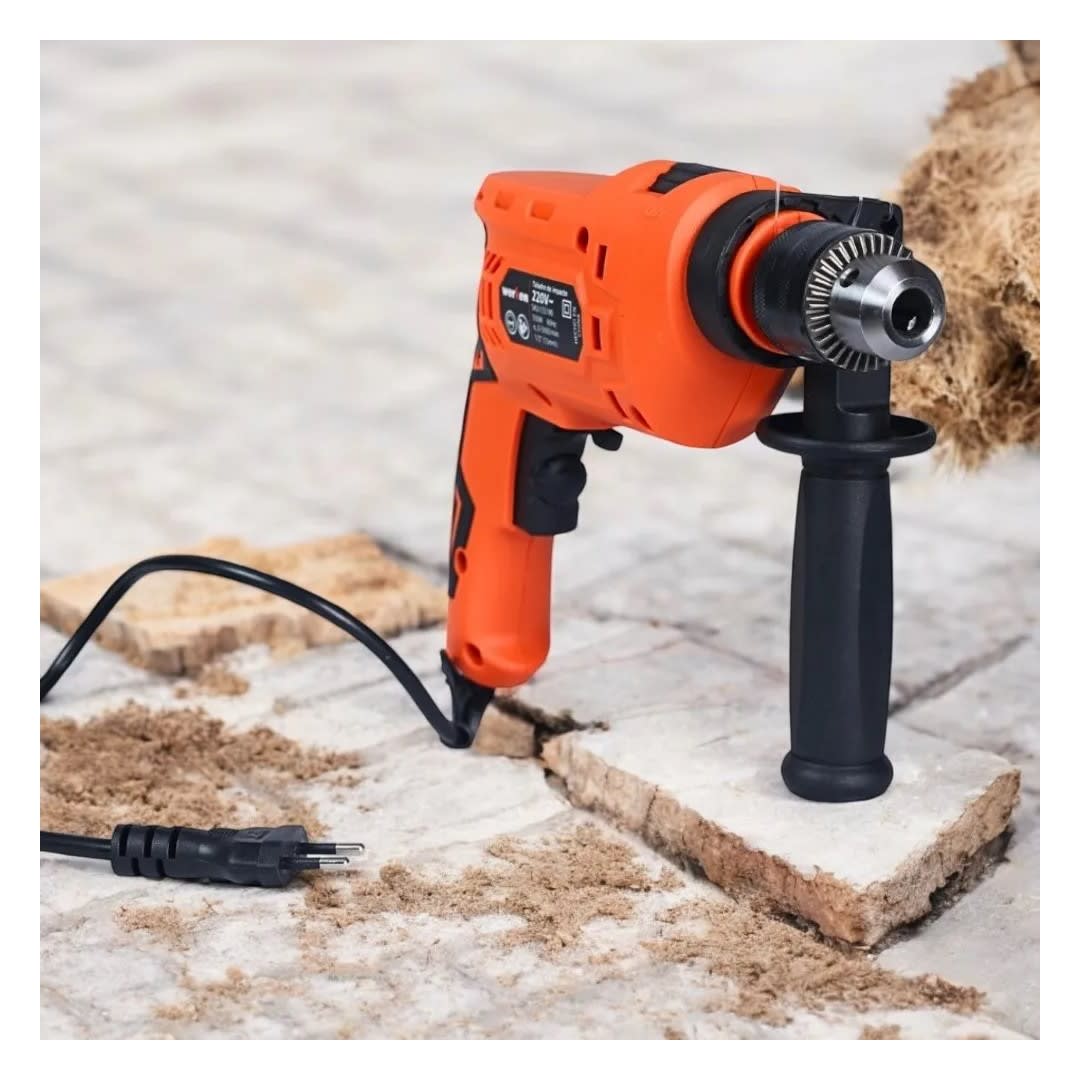 TALADRO PERCUTOR KF-ID20+KF-6030 550W + 12 ACCESORIOS WERKEN2