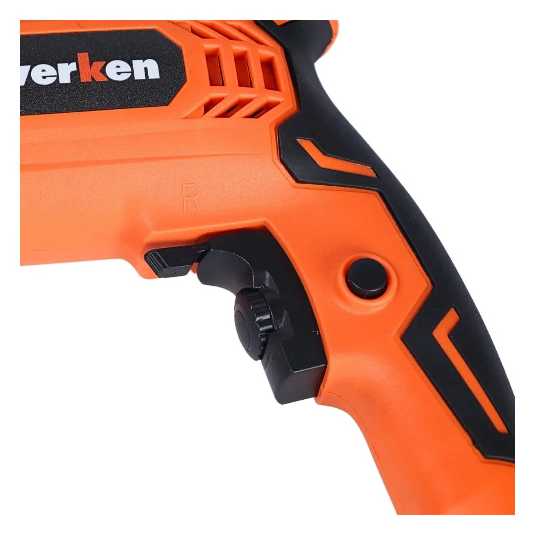 TALADRO PERCUTOR KF-ID20+KF-6030 550W + 12 ACCESORIOS WERKEN4