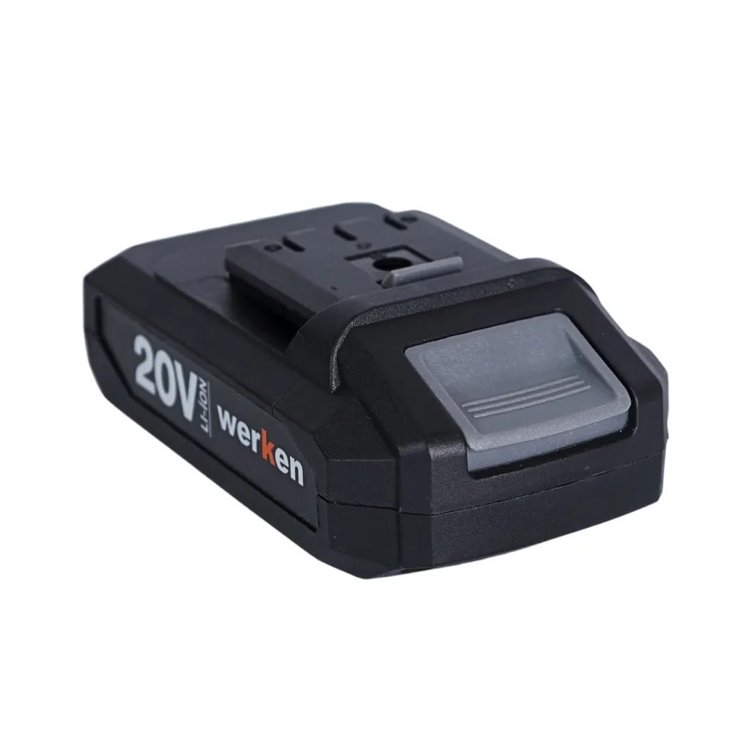 TALADRO PERCUTOR KF-CD2110-34PZ-BMC 20V 1.5 AH + 37 ACCESORIOS WERKEN2
