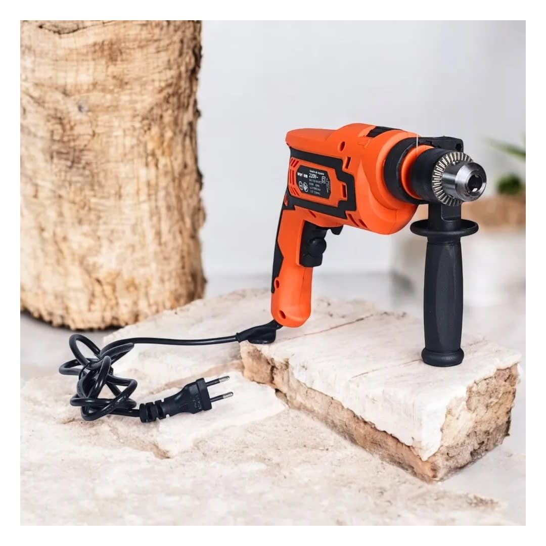 TALADRO KF-AG15+KF-ID21-BMC 650W + AMOLADORA 800W + 16 ACCESORIOS WERKEN6