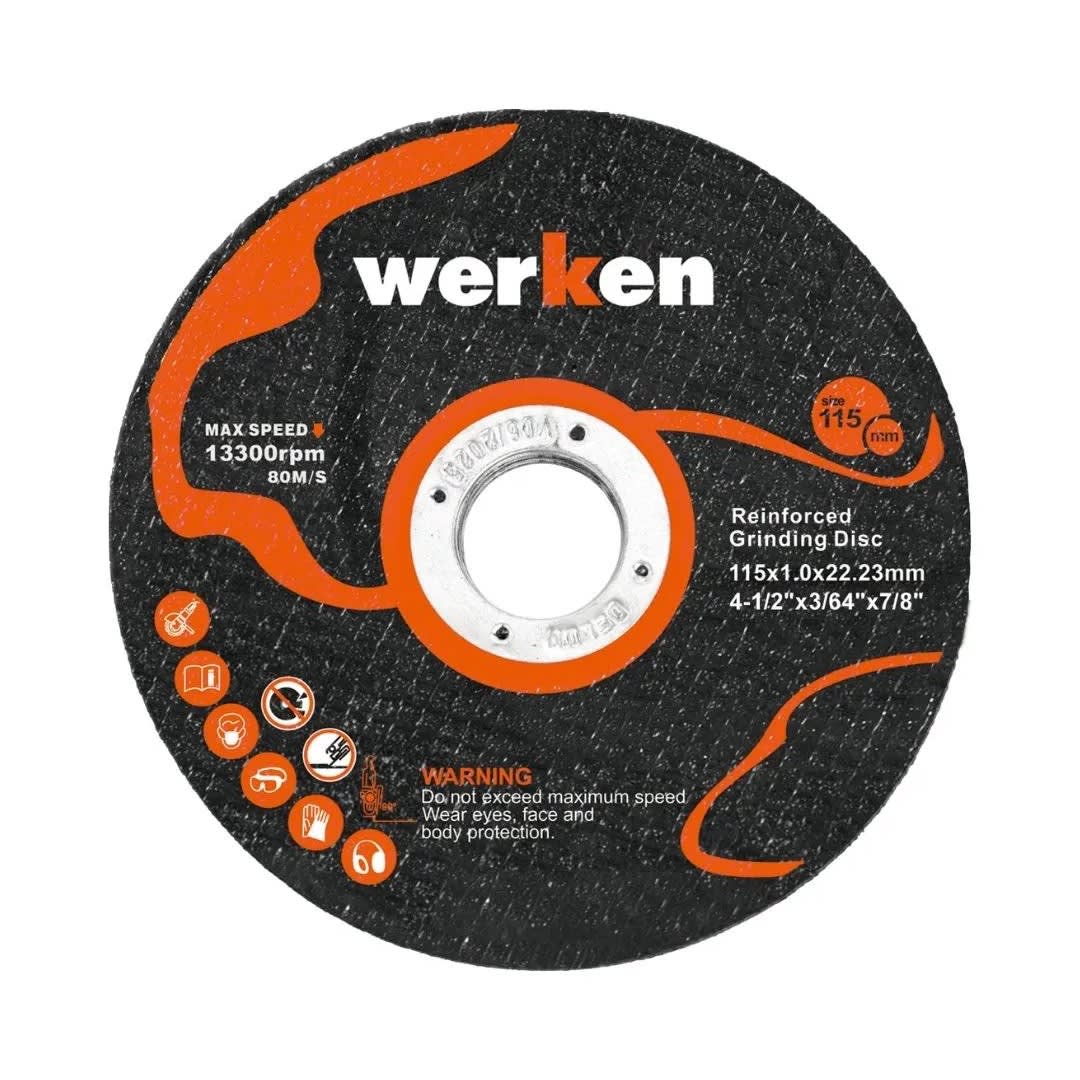 AMOLADORA KF-AG15-WC 115MM 800W + 5 DISCOS WERKEN3