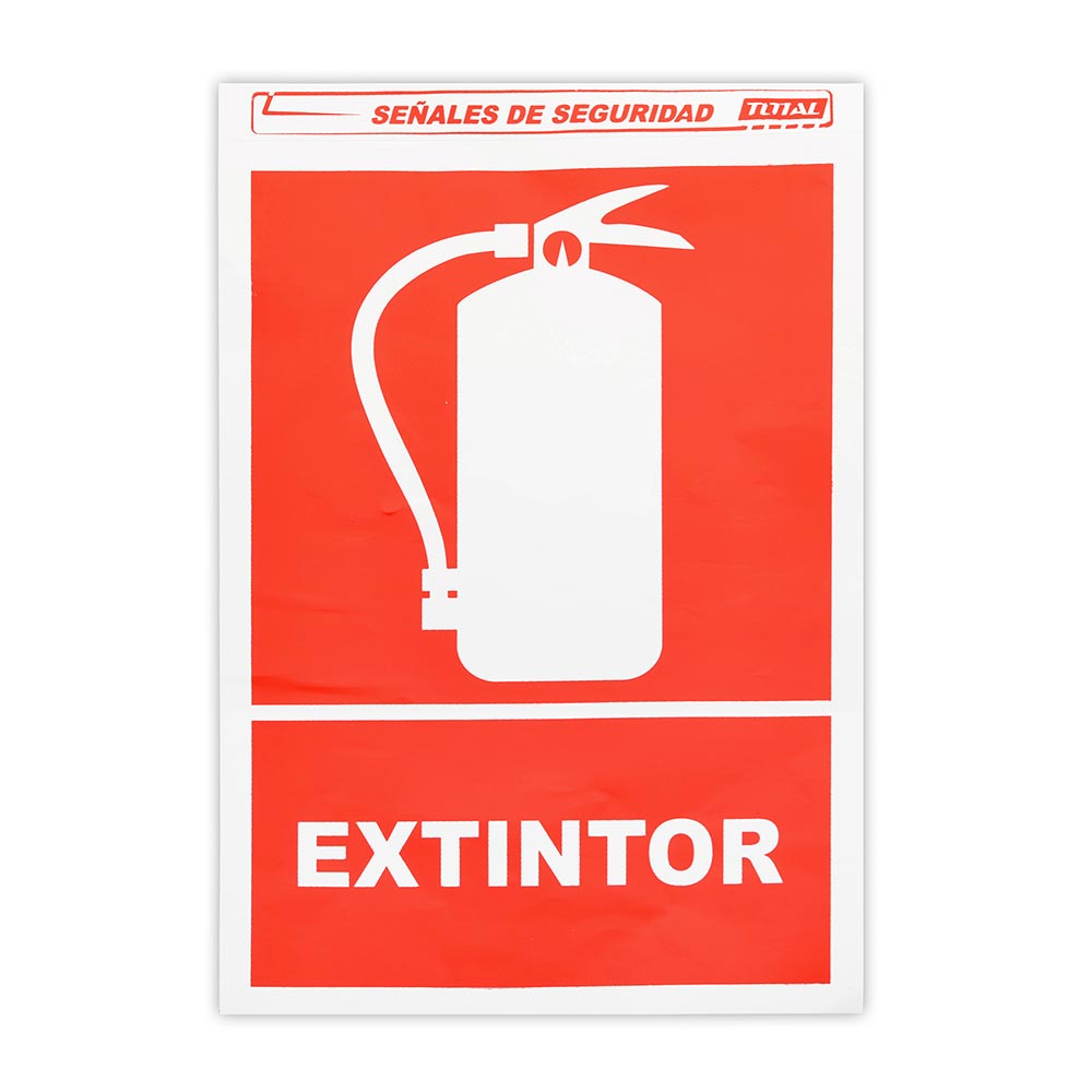 SEÑAL DE EXTINTOR CON BASE 20X30CM SM1