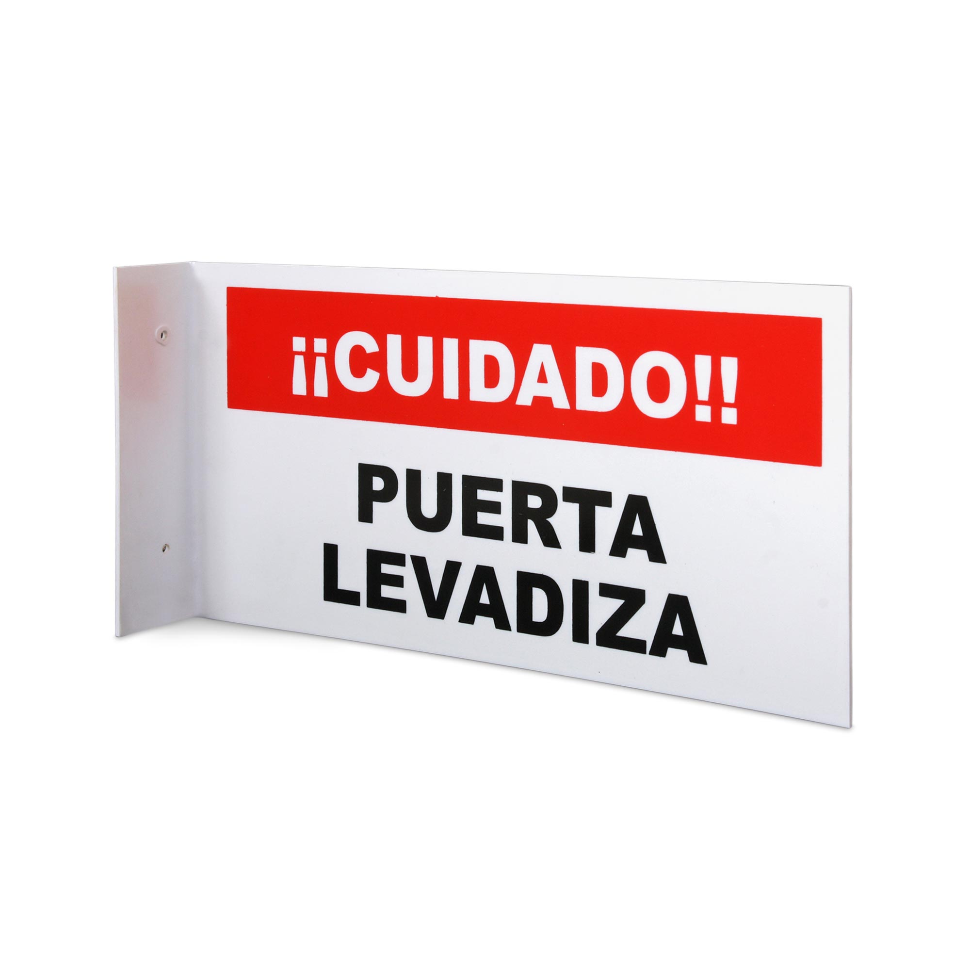 SEÑAL RIGIDA CUIDADO PUERTA LEVADIZA SM