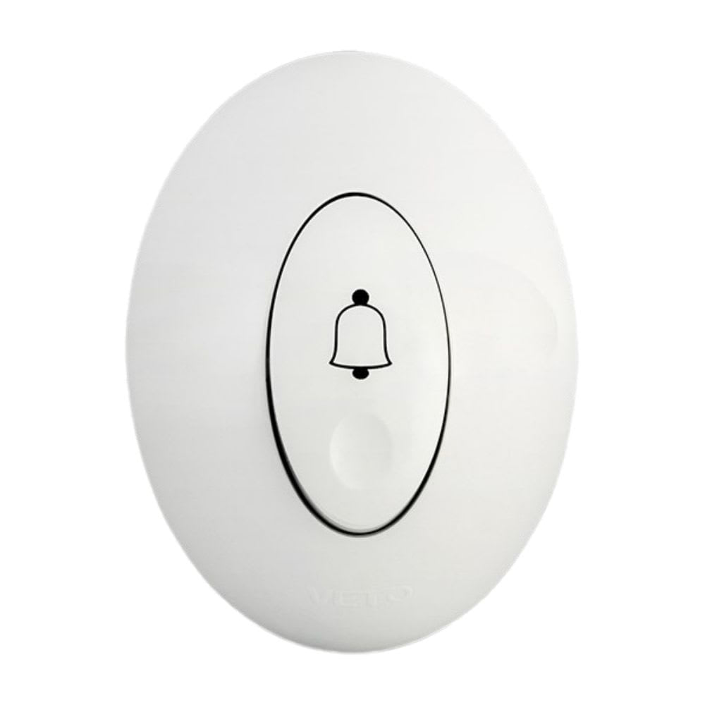 PULSADOR TIMBRE SIMPLE BLANCO CLI20020 VETO SM1