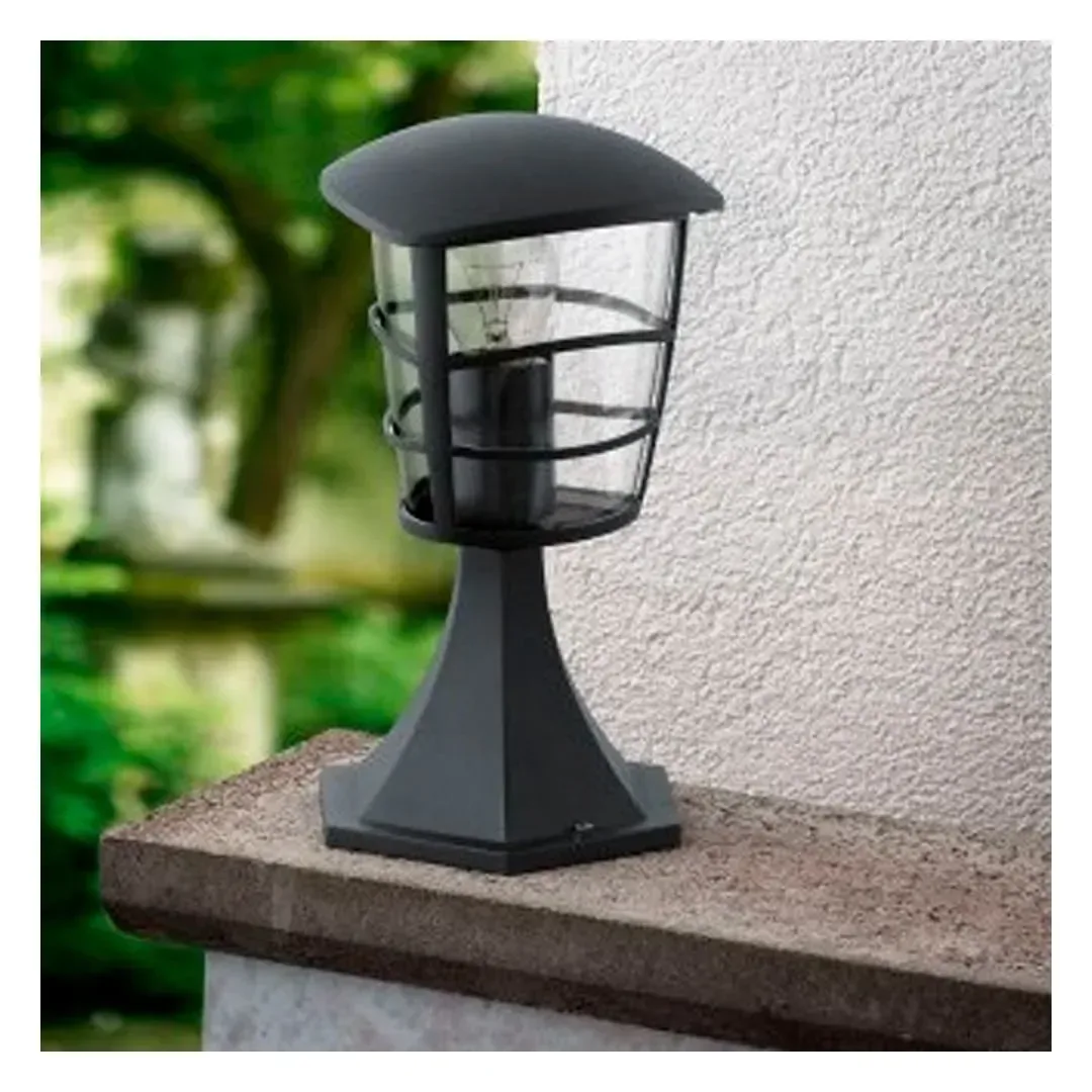 FAROL ALORIA METAL/PLASTICO E27 IP44 60W NEGRO EGLO3