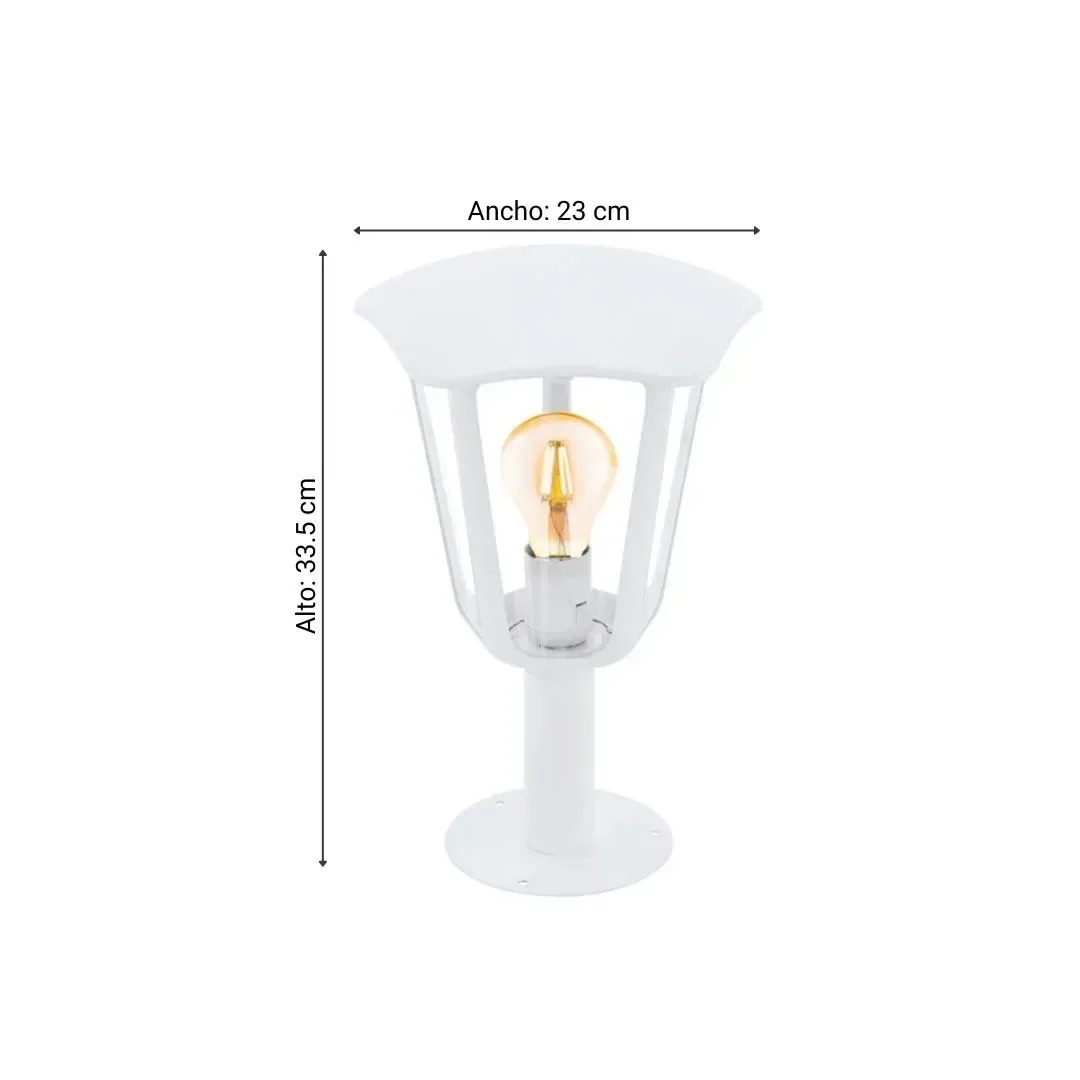 FAROL MONREALE METAL/PLASTICO E27 IP44 60W BLANCO EGLO2