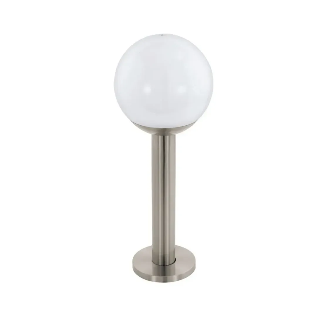 ESTACA NISIA ACERO INOXIDABLE E27 IP44 9W PLATA EGLO1