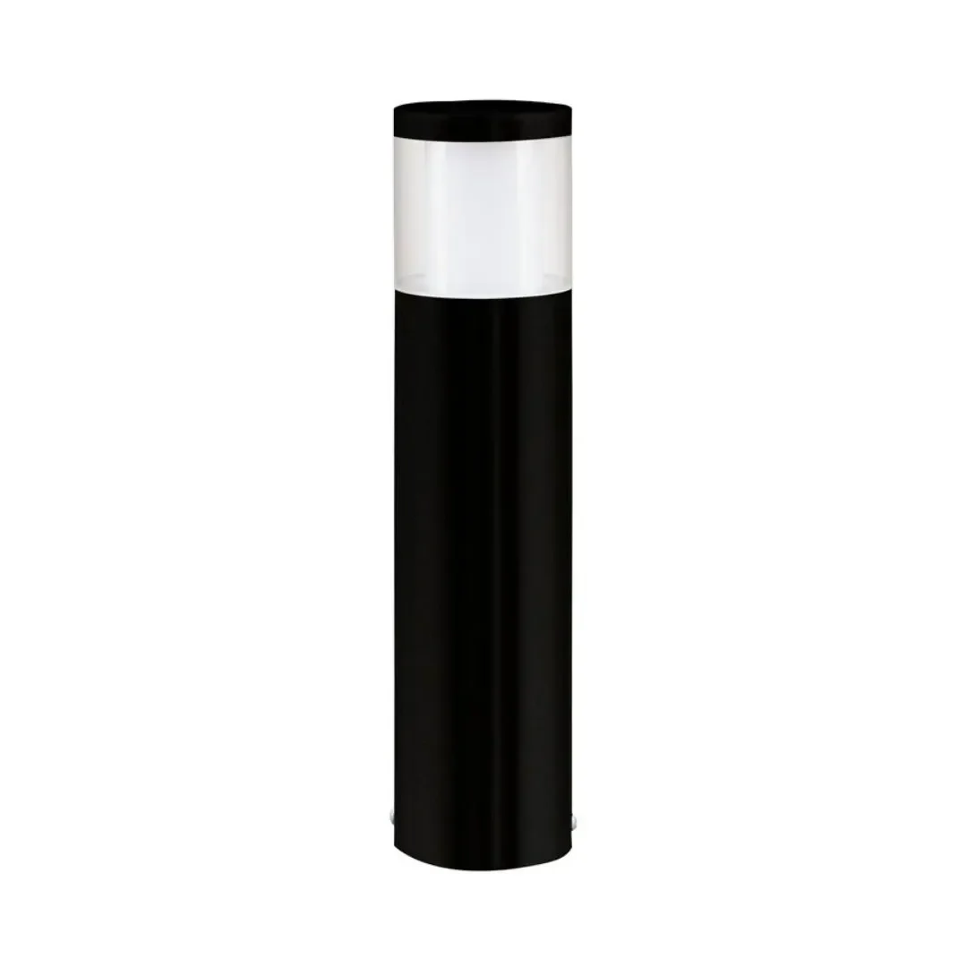 ESTACA BASALGO ACERO INOXIDABLE E27 IP44 9W NEGRO EGLO1