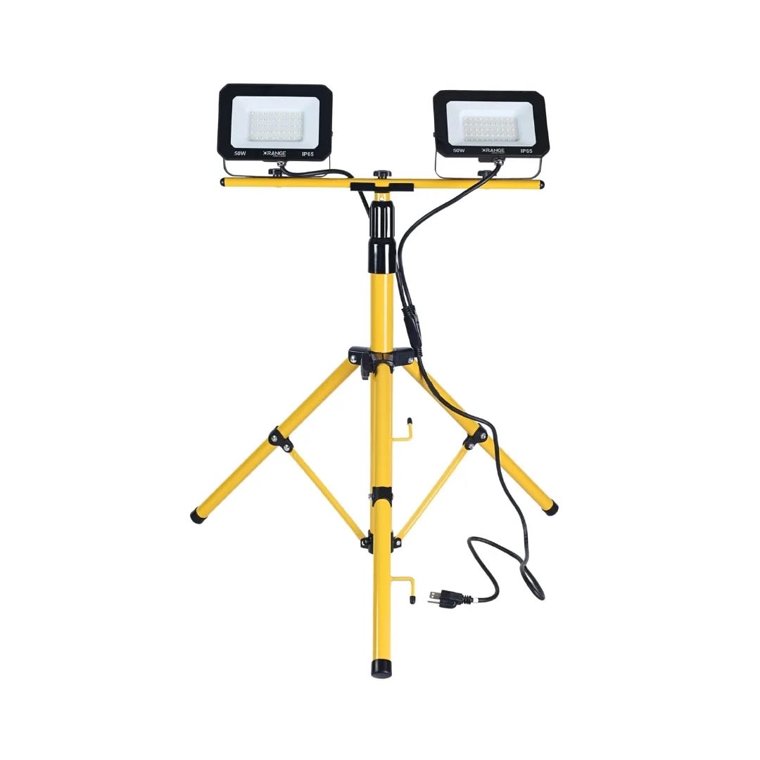 REFLECTOR LED CON TRIPODE 2X 50W ORANGE3