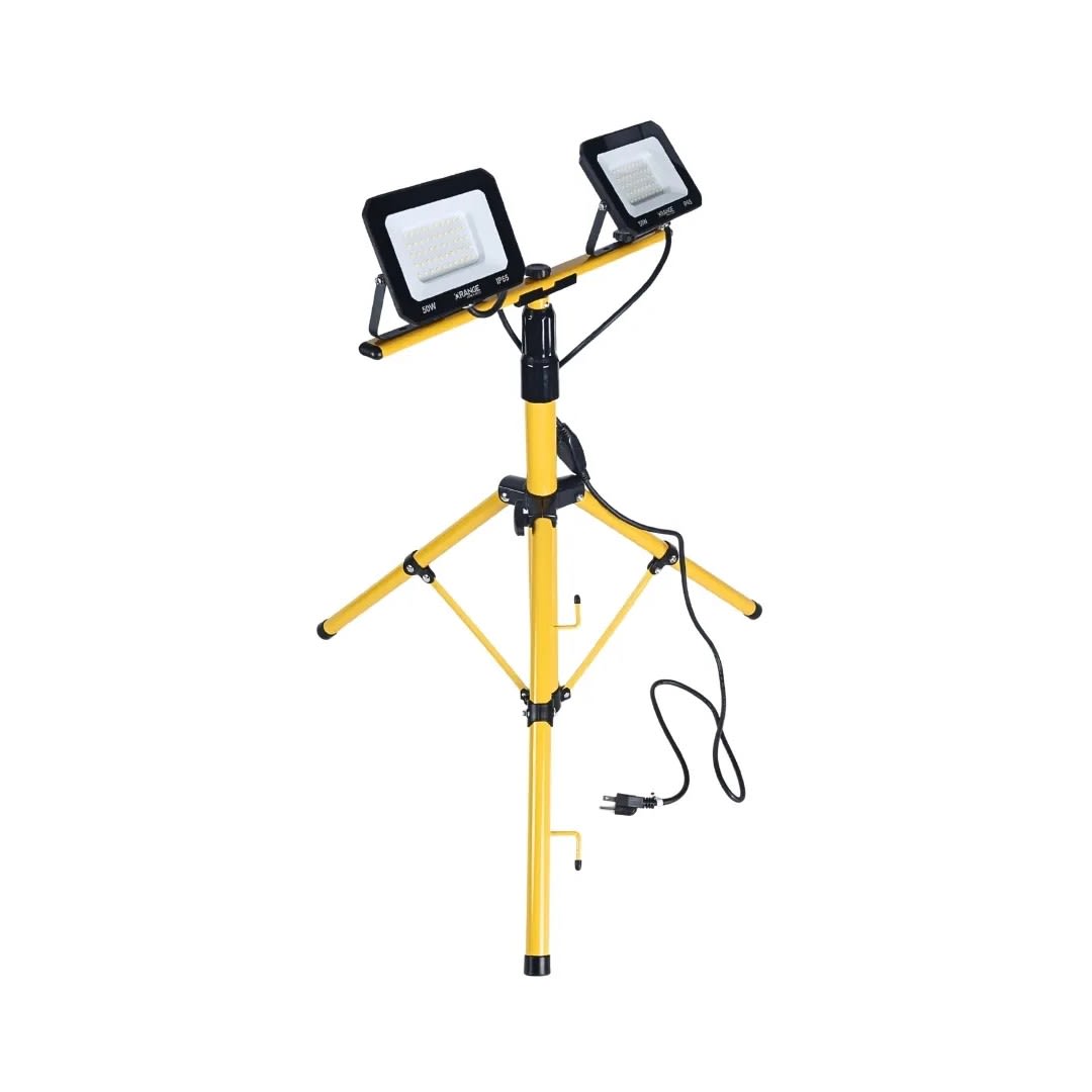 REFLECTOR LED CON TRIPODE 2X 50W ORANGE4