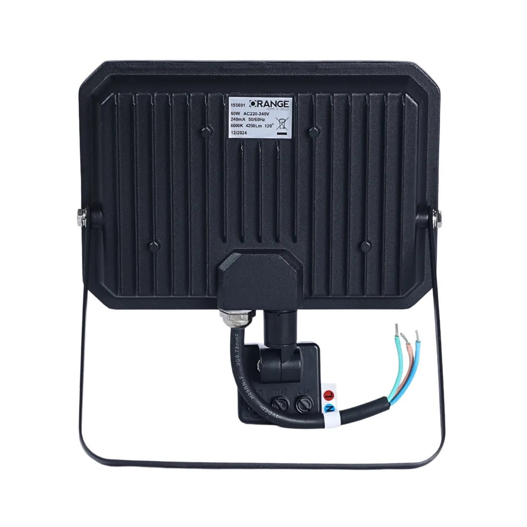 REFLECTOR LED CON SENSOR IP65 50W ORANGE3