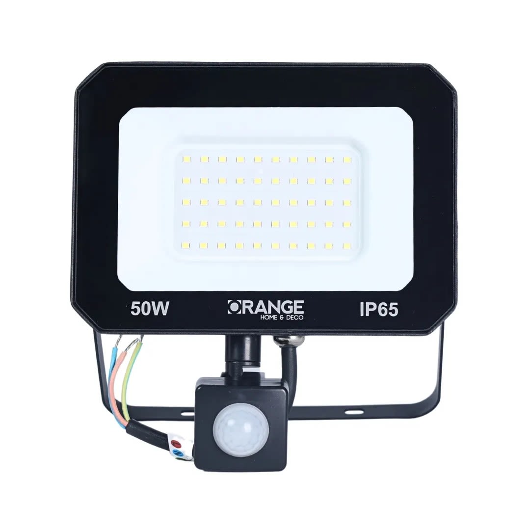 REFLECTOR LED CON SENSOR IP65 50W ORANGE9