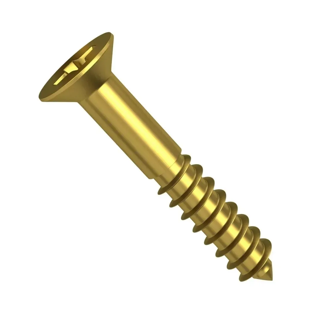 TORNILLO PHILLIPS CABEZA AVELLANADA LATÓN 3.5X30MM X 20 UNIDADES STANDERS3