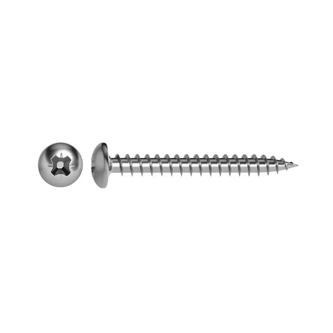 TORNILLO PZ C. REDONDA ZINC 4X50MM PARA MADERA 15 UNIDADES STANDERS2