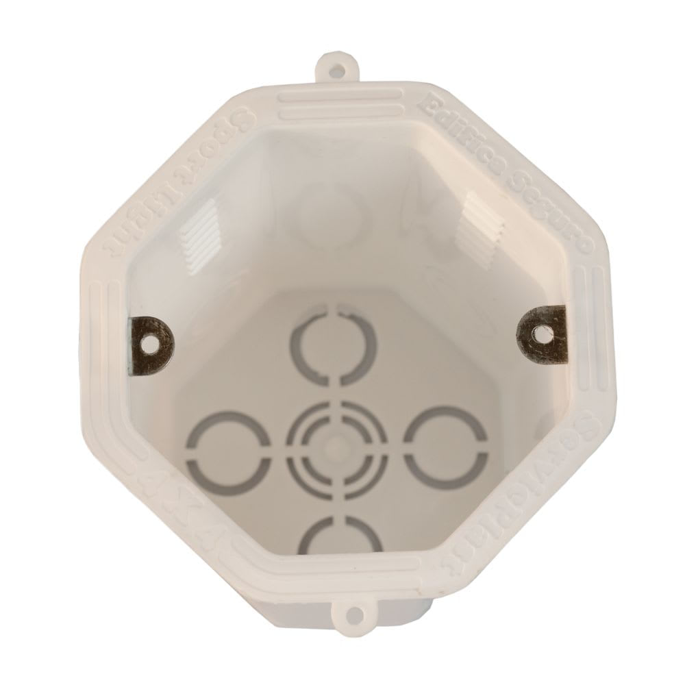 CAJA OCTOGONAL EMPOTRABLE POLIPROPILENO 4X4'' WERKEN