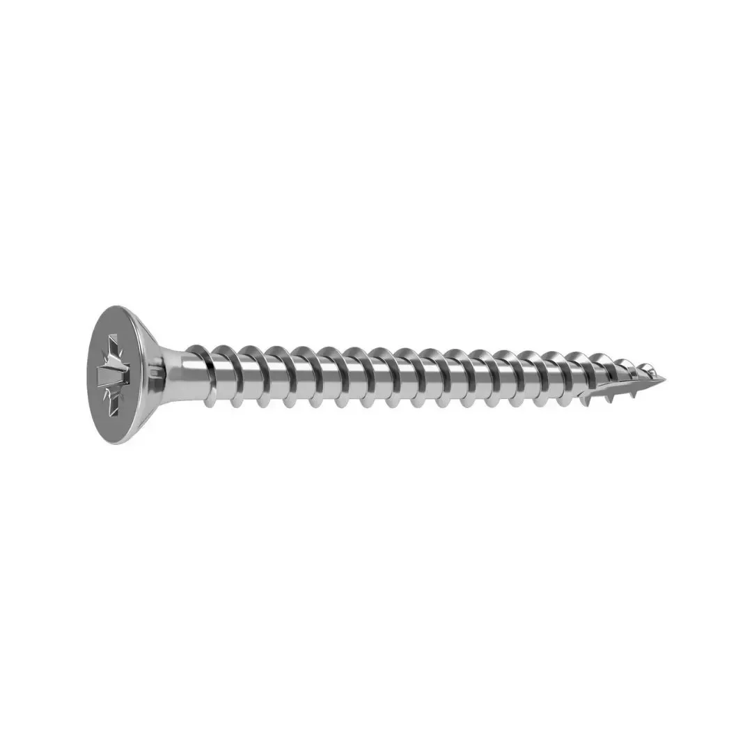 TORNILLO PZ INOXIDABLE 4X40MM PARA MADERA 150 UNIDADES STANDERS3