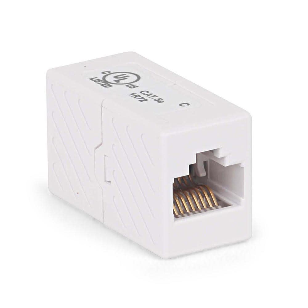 ACOPLADOR RJ45 ADAPTADOR DE RED CAT5E BLANCO DIXON