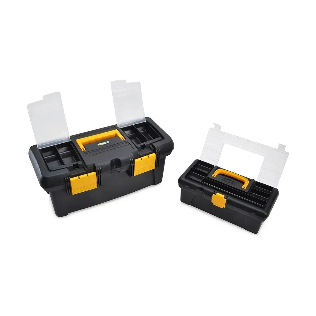 CAJA DE HERRAMIENTAS 18'' Y 12'' CON ORGANIZADORES Y TAPA TRANSPARENTE RIMAX4