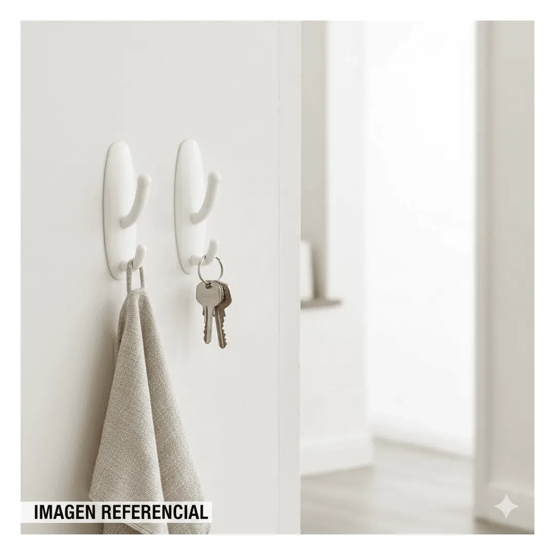 GANCHO ADHESIVO REUSABLE 2KG X 2 UNIDADES ZENDER4