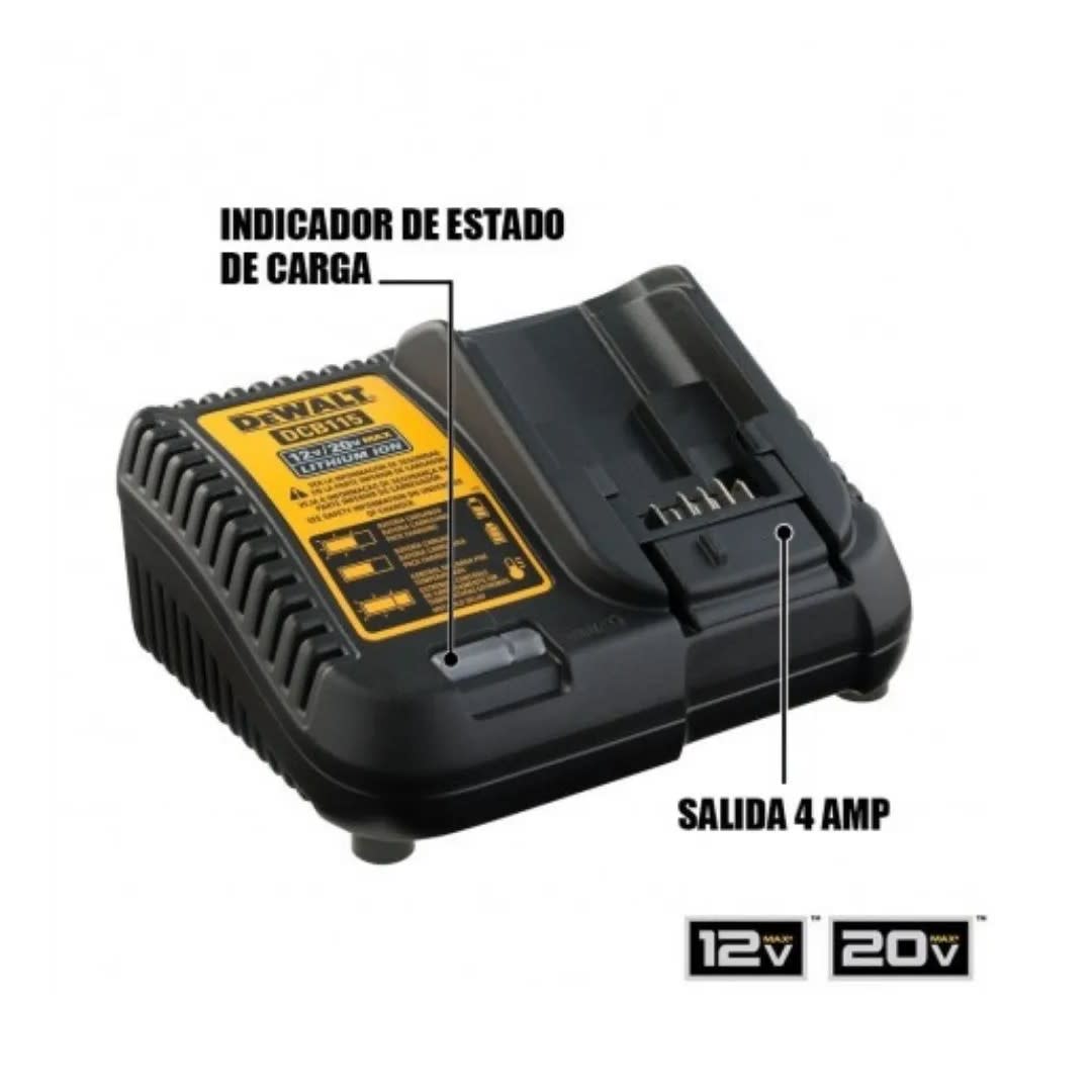 BATERIA 4.0 AH 20V XR + CARGADOR 12/20V DEWALT3