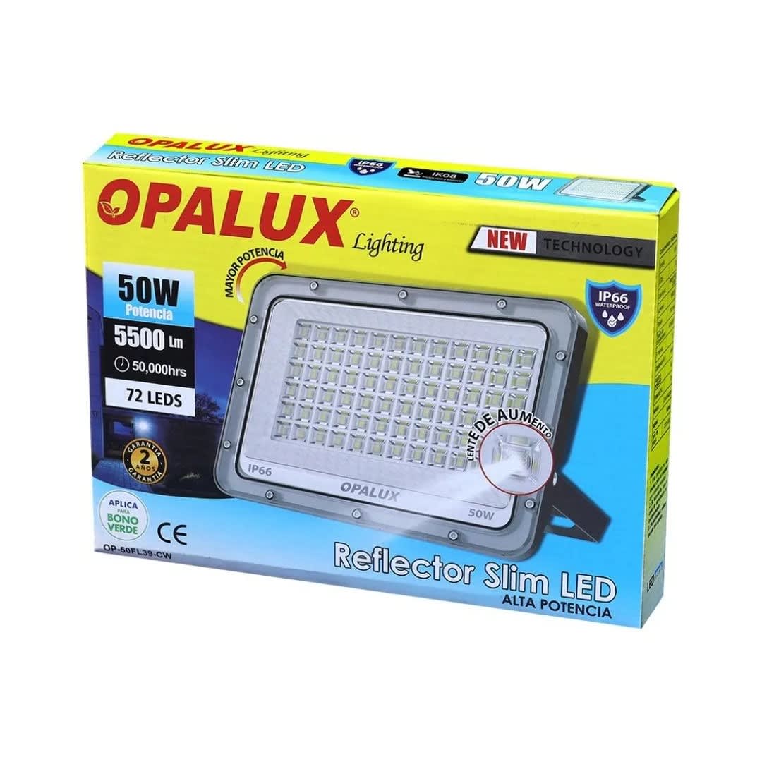 REFLECTOR LED SLIM 50W IP66 LUZ FRIA OPALUX1
