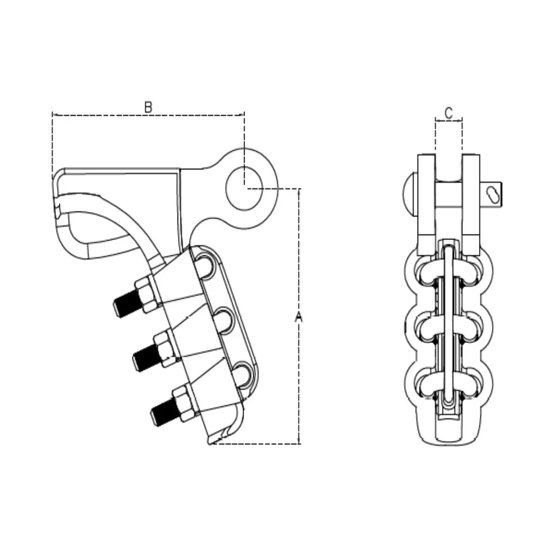 GRAPAS DE ANCLAJE TIPO PISTOLA CABLE:120-240MM CR:81KN MODELO 158.13 ARAGCU EI2