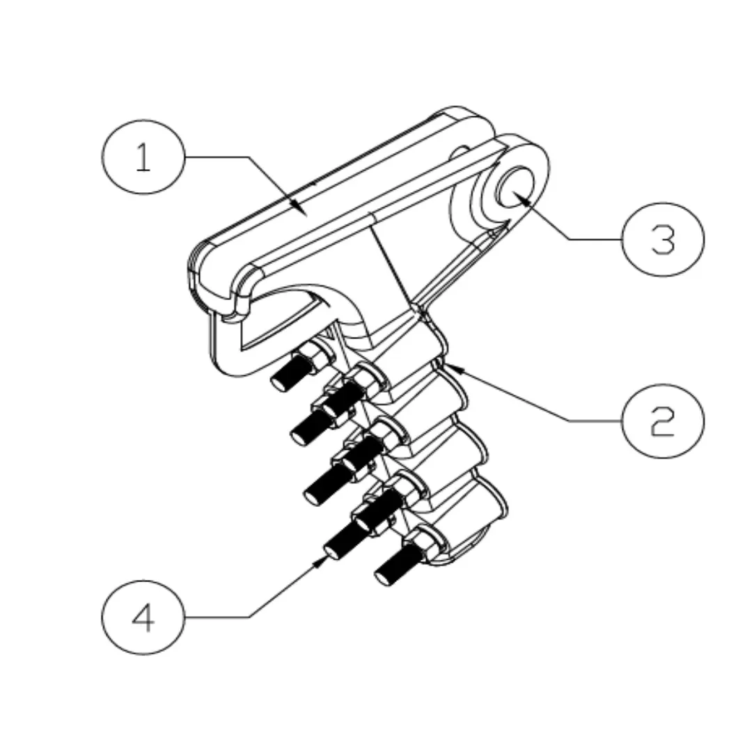 GRAPAS DE ANCLAJE TIPO PISTOLA CABLE:150-300MM CR:90KN MODELO 158.22 ARAGCU EI2