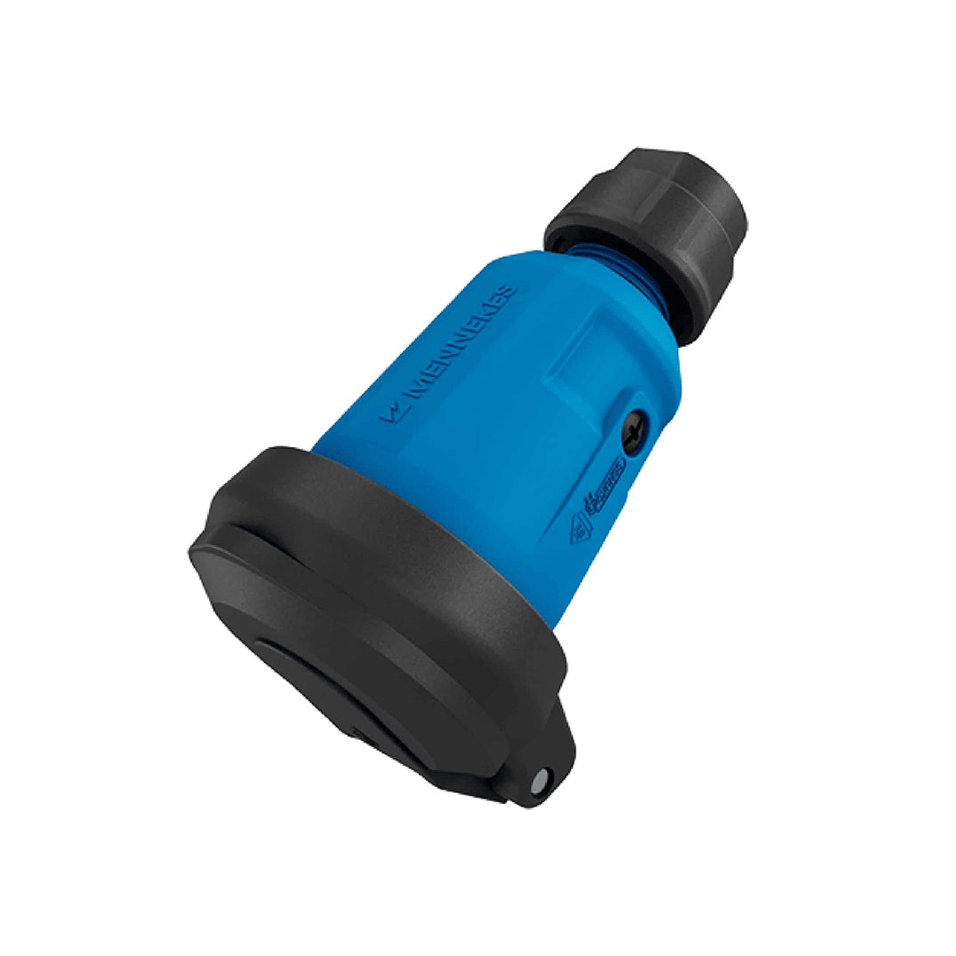 TOMA AEREO SCHUKO AZUL 16AMP 2P+T 250V IP54 MENNEKES1