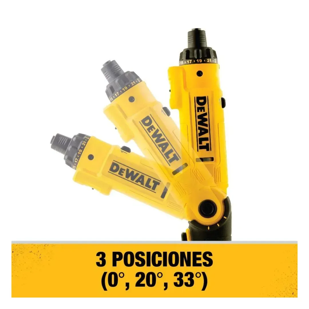 ATORNILLADOR 1/4'' 8V 600 RPM + 45 PIEZAS DCF008-B2 DEWALT6