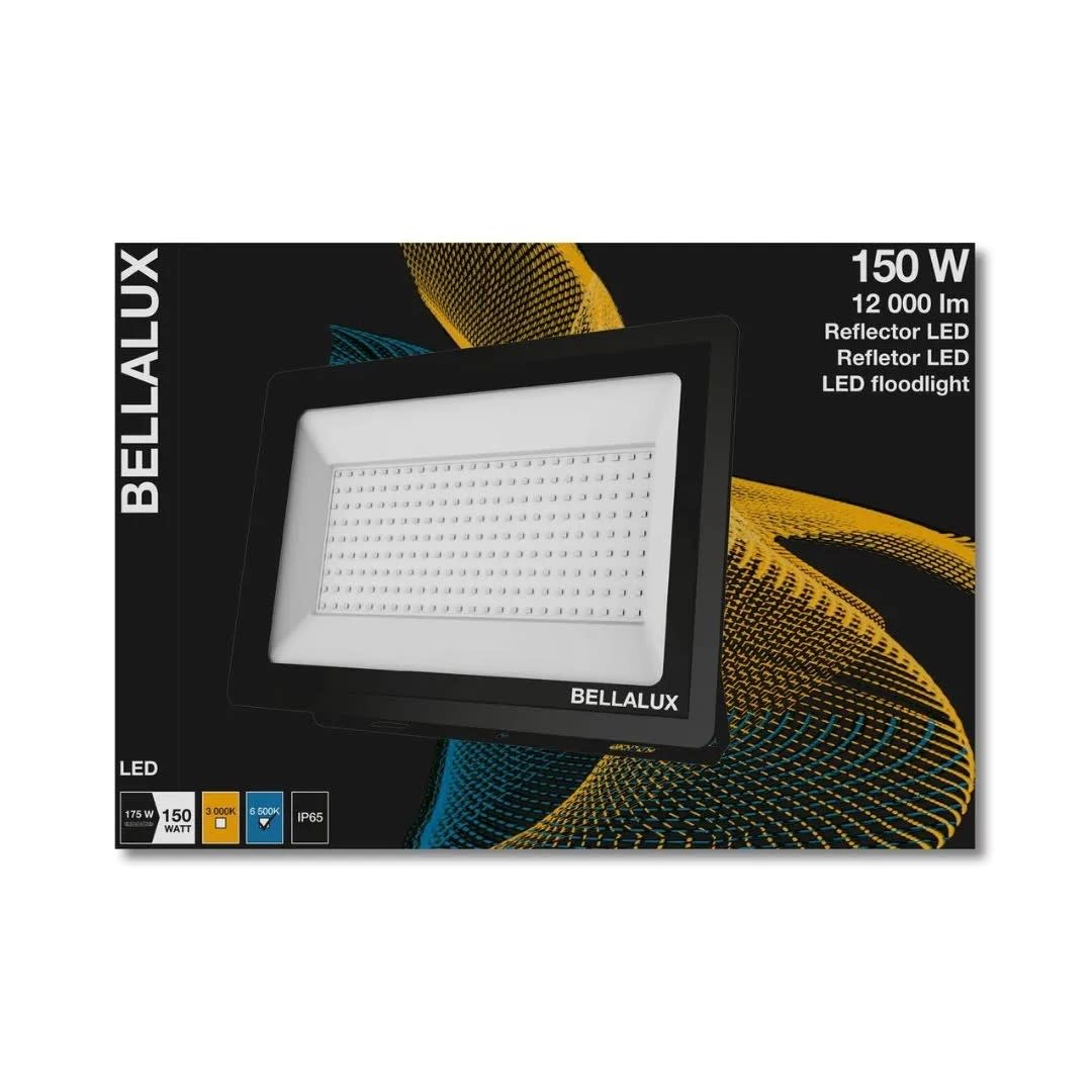 REFLECTOR LED 200W LUZ FRIA NEGRO ULTRAFINO BELLALUX1