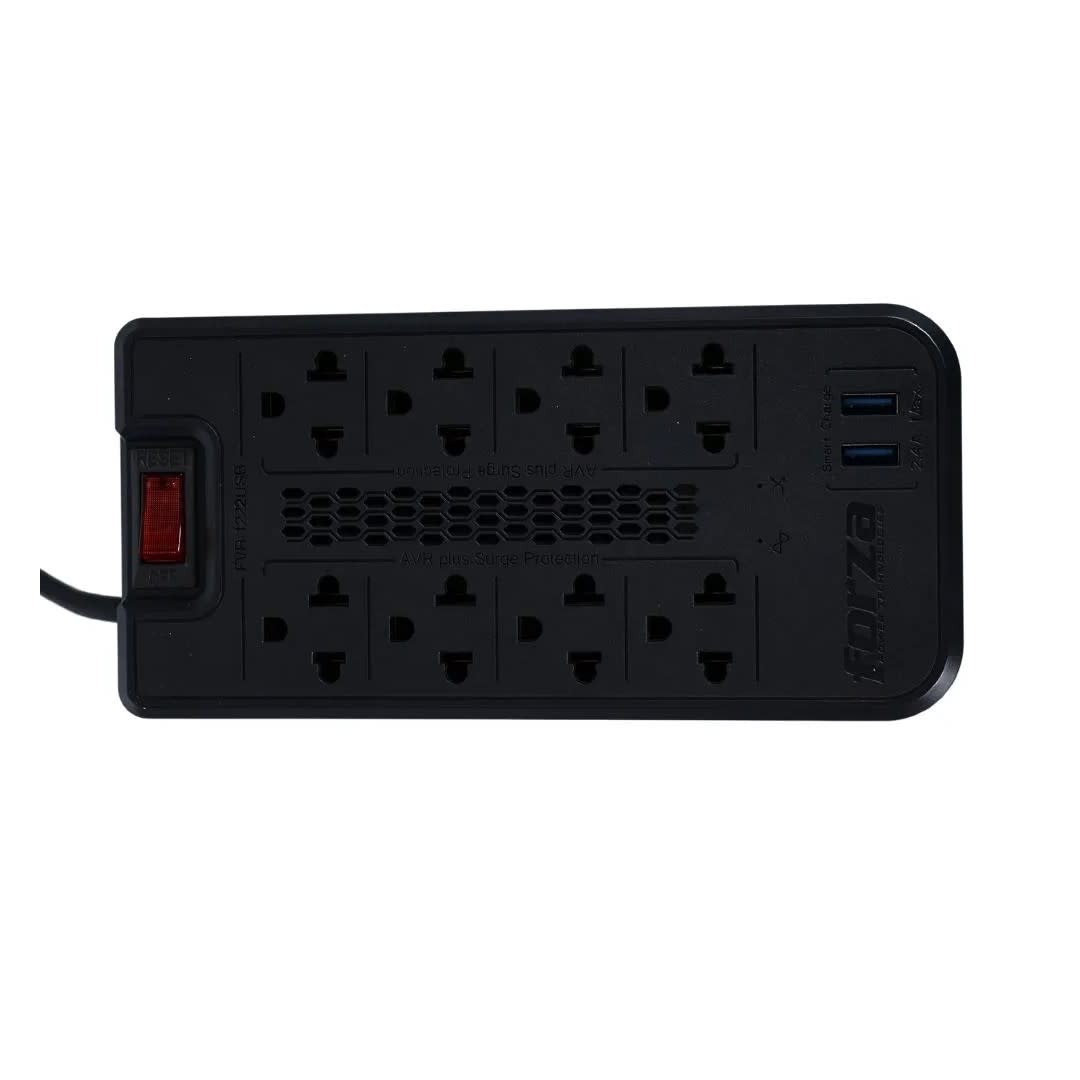 ESTABILIZADOR 1200VA/600W 8T 2 USB FVR1222USB FORZA2