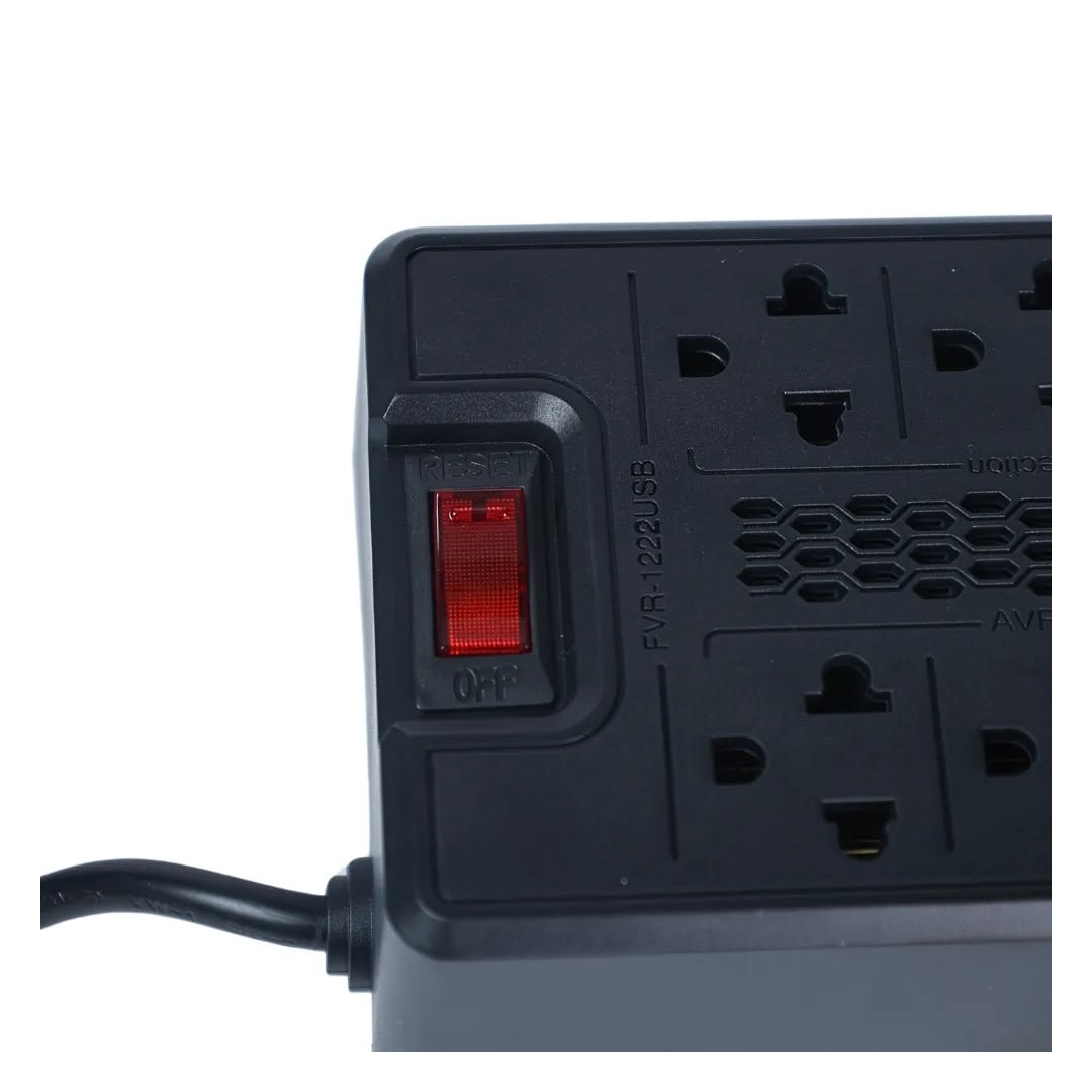 ESTABILIZADOR 1200VA/600W 8T 2 USB FVR1222USB FORZA4