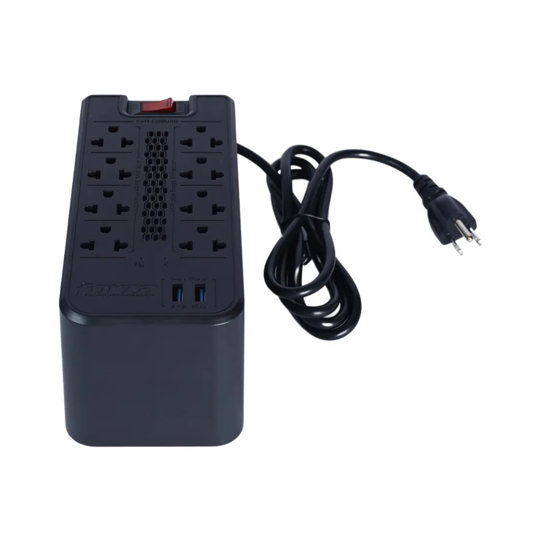 ESTABILIZADOR 1200VA/600W 8T 2 USB FVR1222USB FORZA8