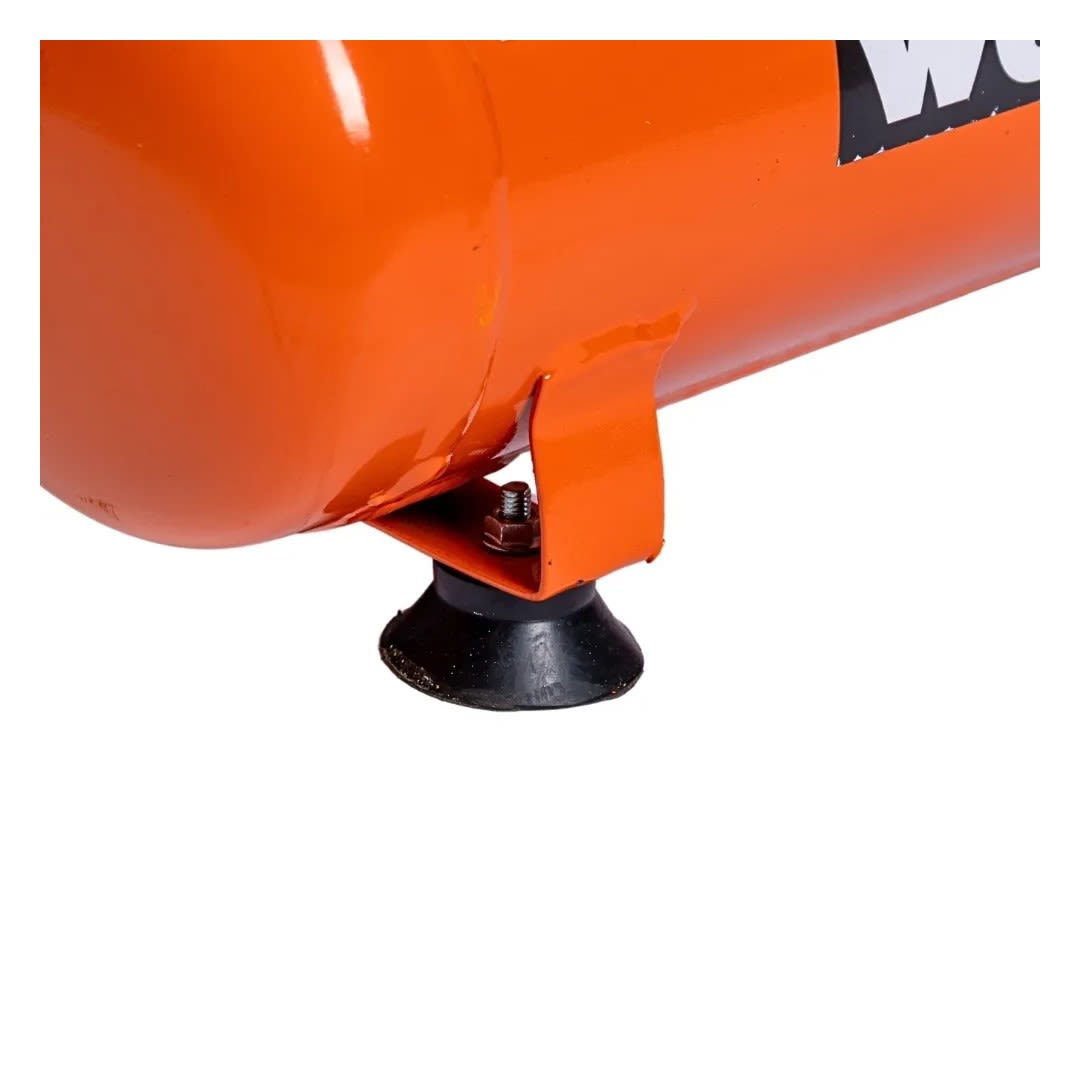 COMPRESORA DE AIRE SILENCIOSO EWS08 0.6HP 8 LITROS EN ACERO NEGRO WERKEN6