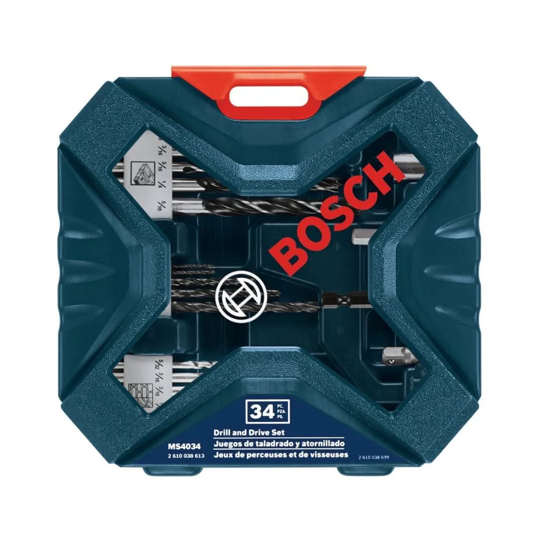 TALADRO PERCUTOR GSB 183-LI 18V + 1 BATERIA + SET X-LINE 34 PIEZAS BOSCH3