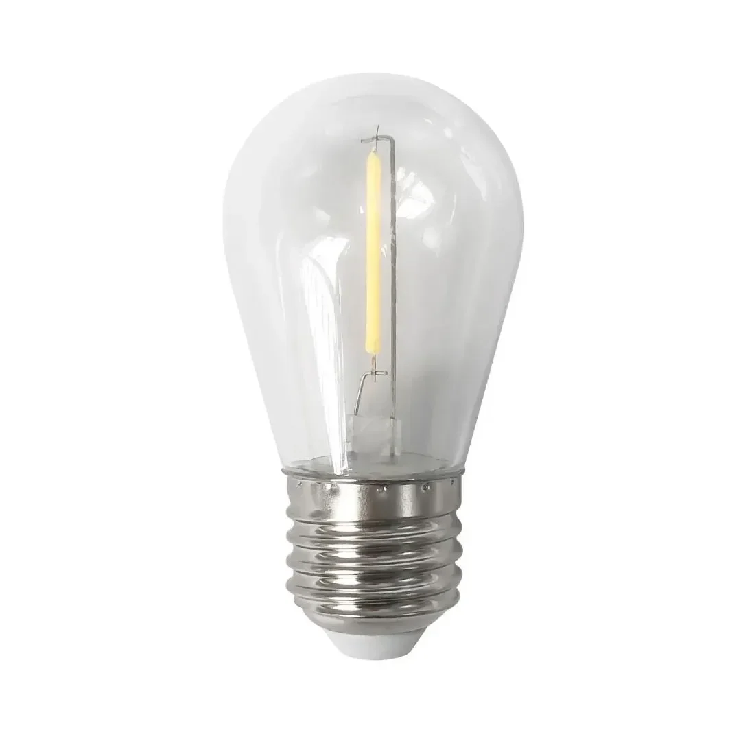 FOCO VINTAGE S14 E27 1W LUZ CALIDA CLEAR X 6 UNIDADES ORANGE