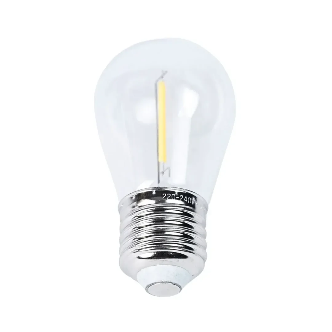 FOCO VINTAGE S14 E27 1W LUZ CALIDA CLEAR X 6 UNIDADES ORANGE3