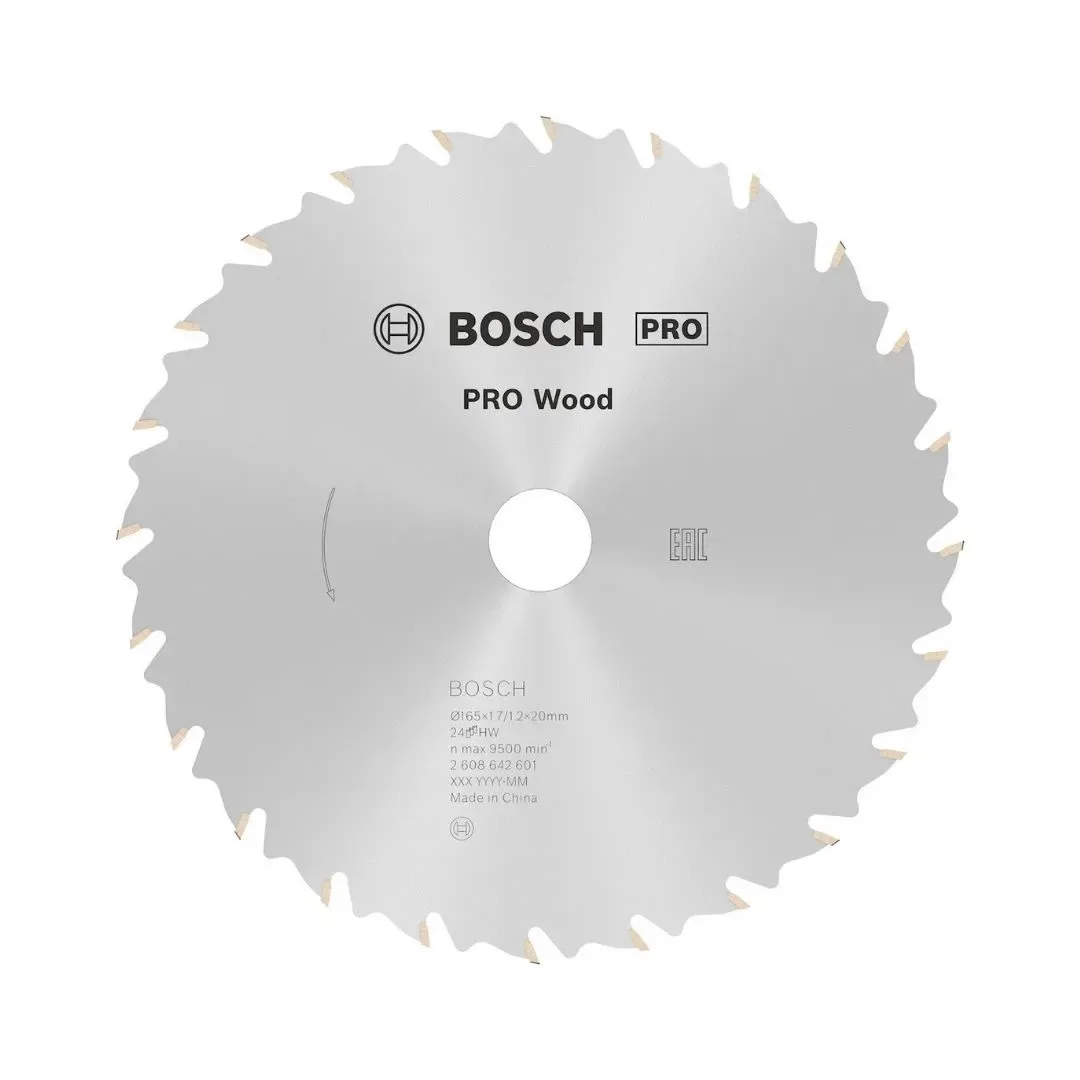 DISCO SIERRA SPEEDLINE WOOD 165MM ACERO BOSCH1