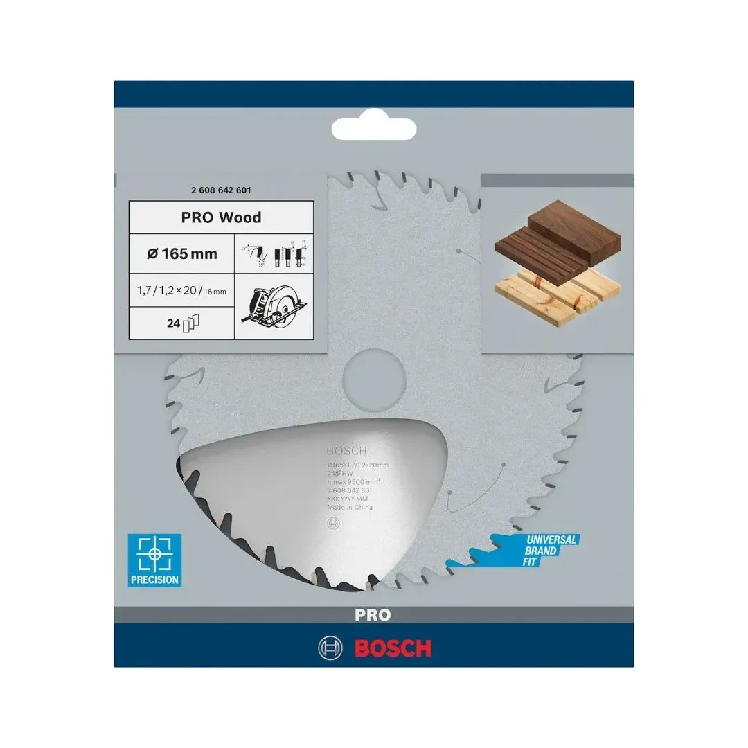 DISCO SIERRA SPEEDLINE WOOD 165MM ACERO BOSCH9