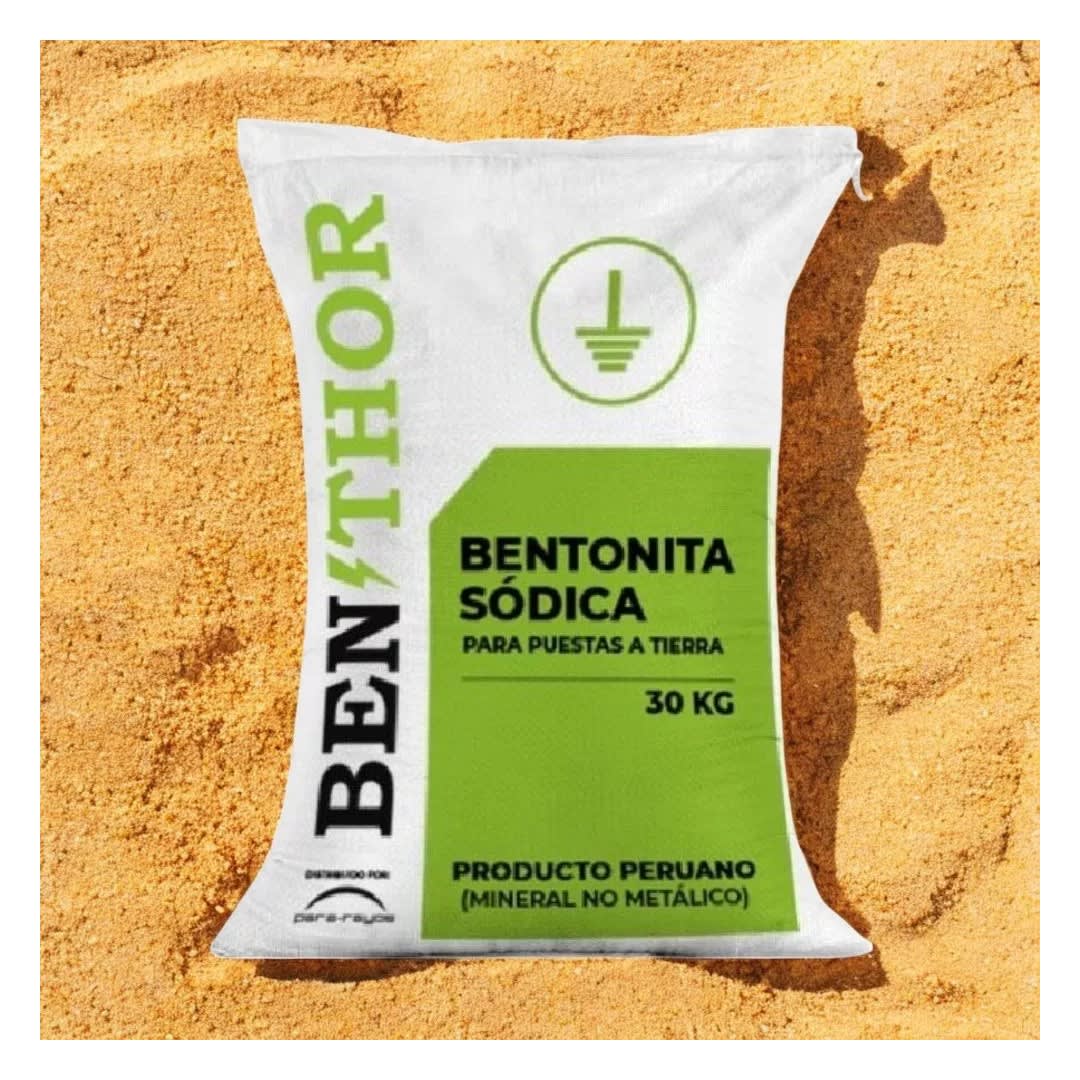 BENTONITA SODICA PARA PUESTAS A TIERRA 30KG THOR1