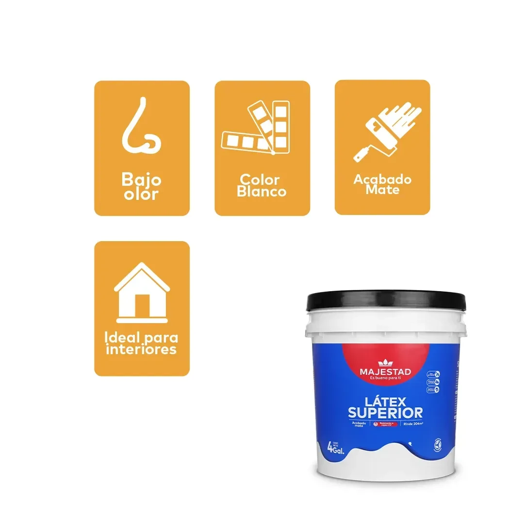 PINTURA LATEX SUPERIOR MATE BLANCO 4 GALONES MAJESTAD2