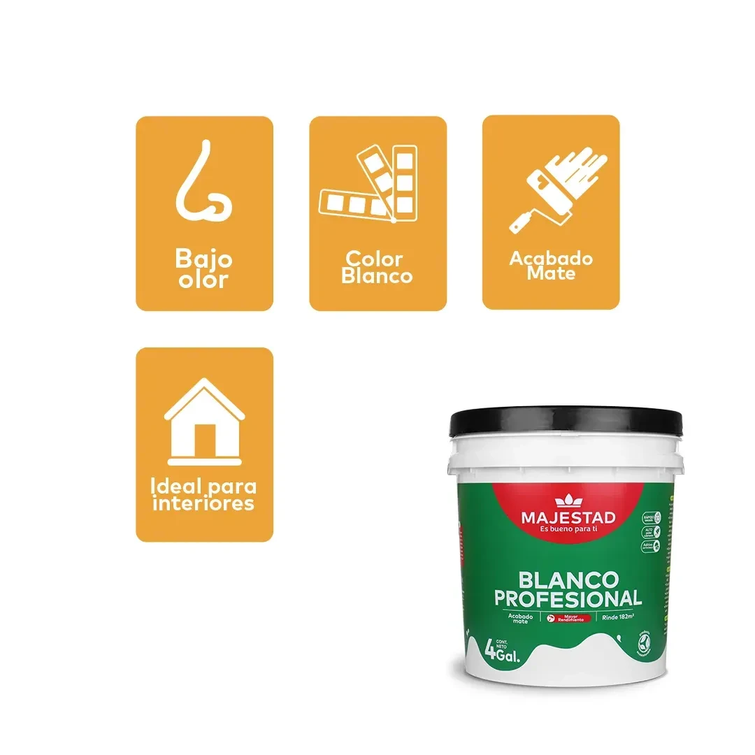 PINTURA LATEX PROFESIONAL MATE BLANCO 4 GALONES MAJESTAD2