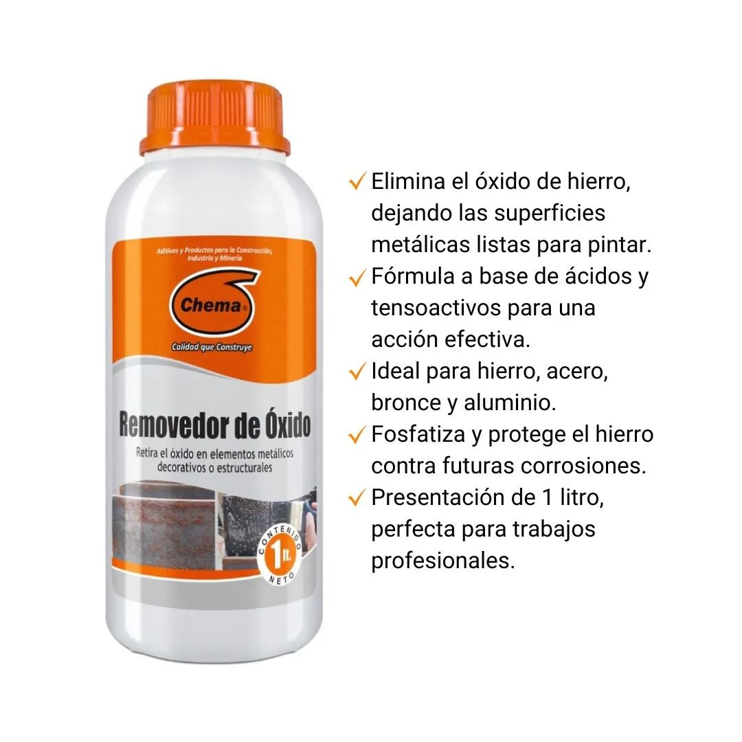 REMOVEDOR DE OXIDO 1 LITRO CHEMA2