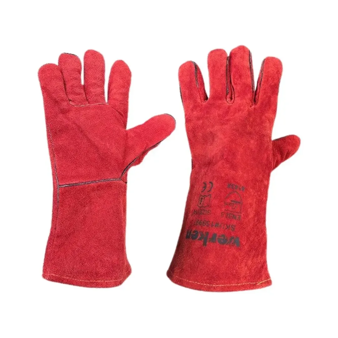 GUANTE PARA SOLDADOR 14'' BC ROJO WERKEN1