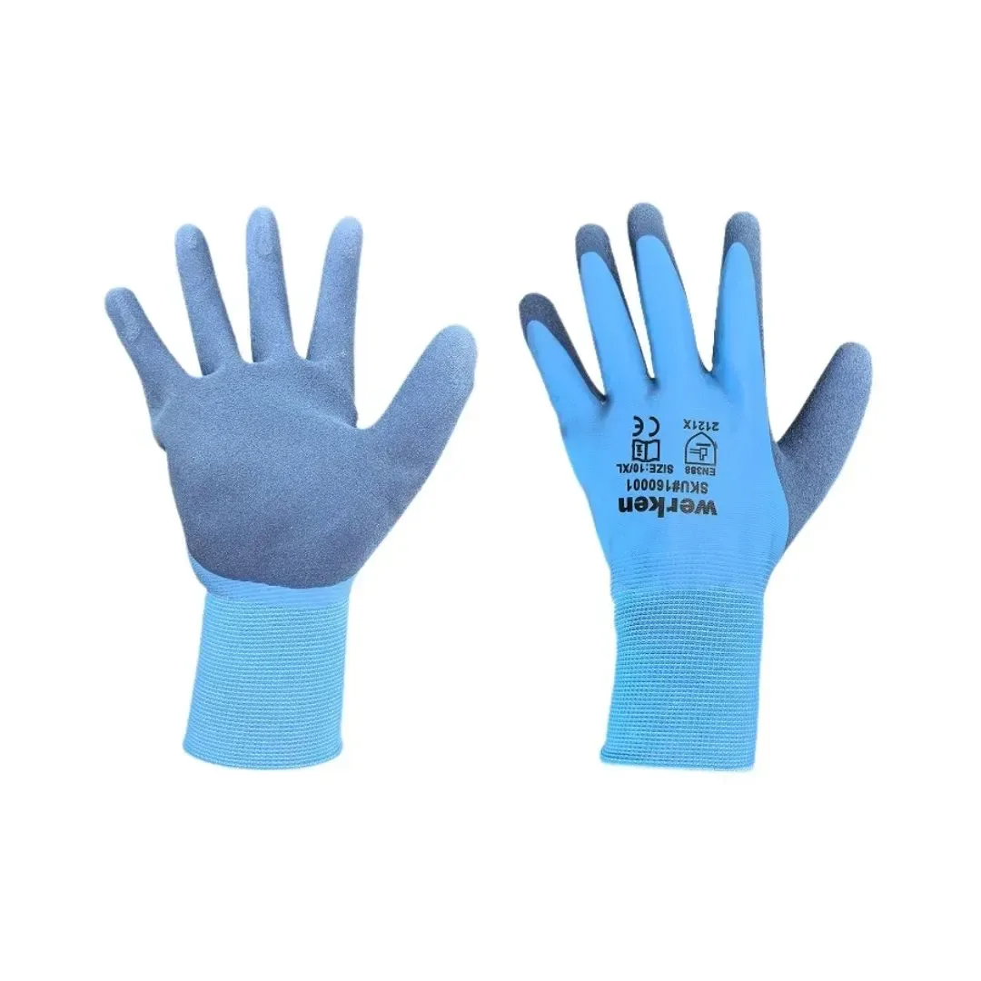 GUANTE IMPERMEABLE LATEX AZUL WERKEN