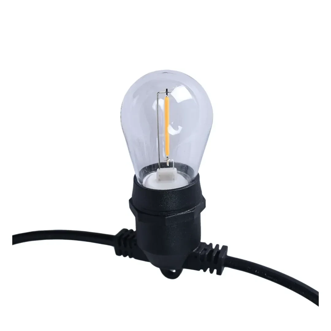 GUIRNALDA LED MODELO 12 FOCOS 7M LUZ CALIDA EXTERIOR NEGRO ORANGE3