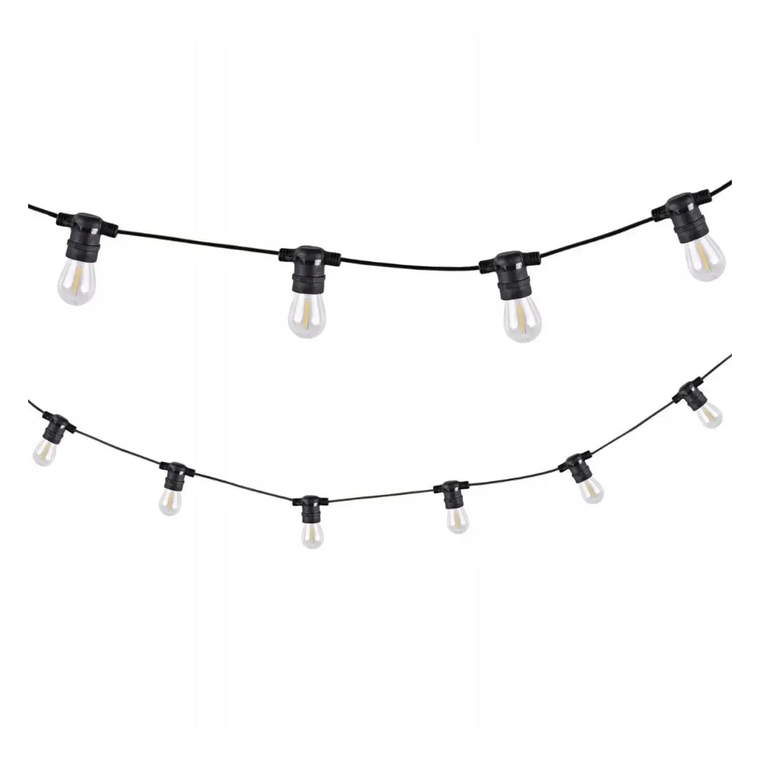 GUIRNALDA LED 30 FOCOS LUZ CALIDA 15M EXTERIOR NEGRO ORANGE4