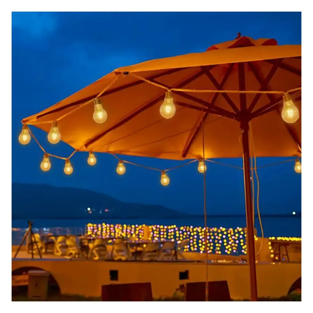 GUIRNALDA LUMINARIA VINTAGE 10 FOCOS LUZ CALIDA 5M ORANGE