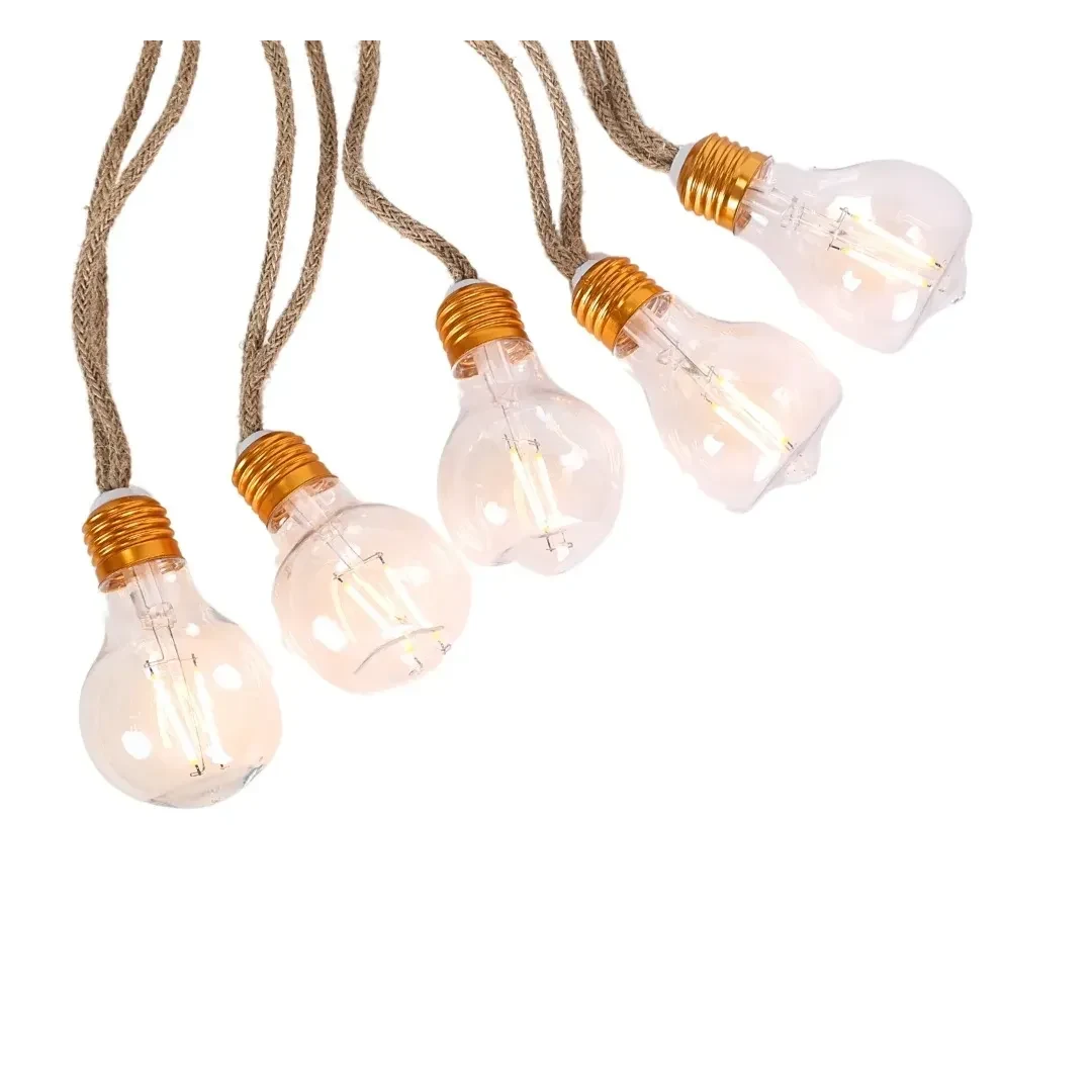 GUIRNALDA LUMINARIA VINTAGE 10 FOCOS LUZ CALIDA 5M ORANGE4
