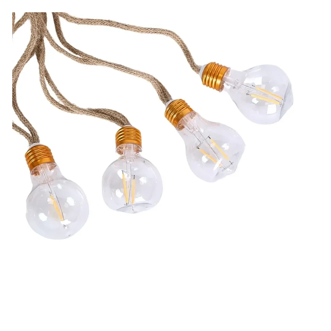 GUIRNALDA LUMINARIA VINTAGE 10 FOCOS LUZ CALIDA 5M ORANGE5